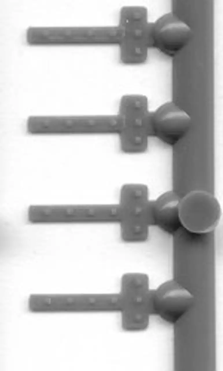 Strap Hinges (48) HO Tichy Trains