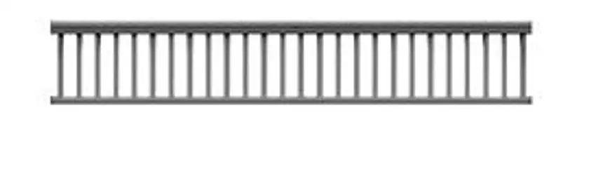 Round Spindle Porch Rail 2.2" (3) HO Tichy Trains