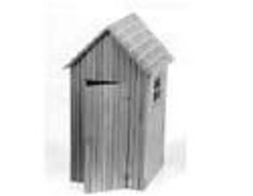 Outhouse (3) HO Tichy Trains