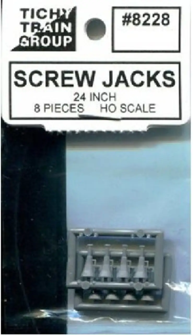 Screw Jacks (8) HO Tichy Trains