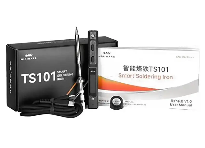 TS101 Soldering Iron with XT60 DC Power Cable