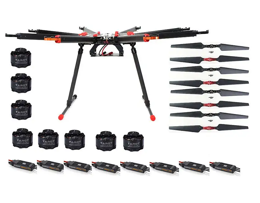 Tarot TL8X000 X8 Octocopter Pro Combo Motor ESC Props