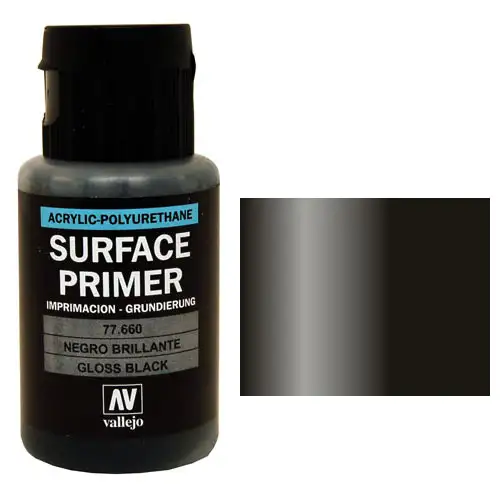 Vallejo Metal Color: Gloss Black Primer (32ml)