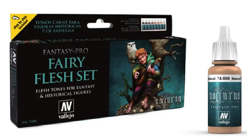 Fairy Flesh Tones Fantasy-Pro Model Air Paint Set (8 Colors) Vallejo Paint