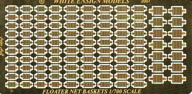 White Ensign Models 778 1/700 WWII USN Floater Net Baskets