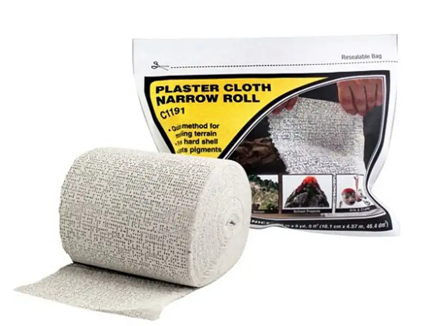 4"x5' Plaster Cloth Narrow Roll Woodland Scenics