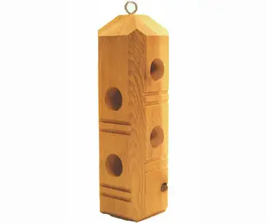 WILDLIFE SCIENCES - Cedar Plug Suet and Seed Log and Cake Bird Feeder (WSC777C)
