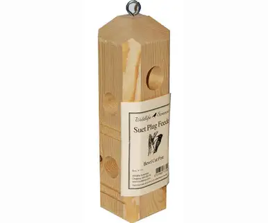 WILDLIFE SCIENCES - Pine Plug Suet and Seed Log and Cake Bird Feeder (WSC777)