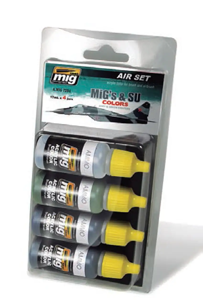 MiG & Su Fighter Grays Paint Set AMMO by Mig Jimenez