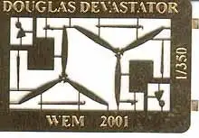 White Ensign Models 3531 1/350 TBD1 Fittings for 10 Aircraft