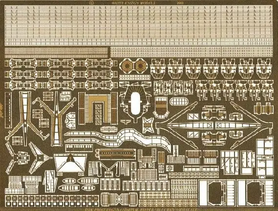White Ensign Models 4003 1/400 DKM Prinz Eugen/Hipper Heavy Cruiser Detail Set (D)