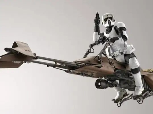 Star Wars Return of the Jedi Scout Trooper & Speeder Bike 1/12 Scale Model Kit