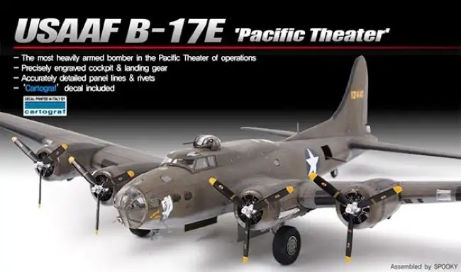 Academy 12533 1/72 B17E Pacific Theater USAAF Bomber (Special Edition Ltd Run)