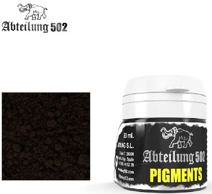 Weathering Pigment Black Smoke 20ml Bottle Abteilung 502