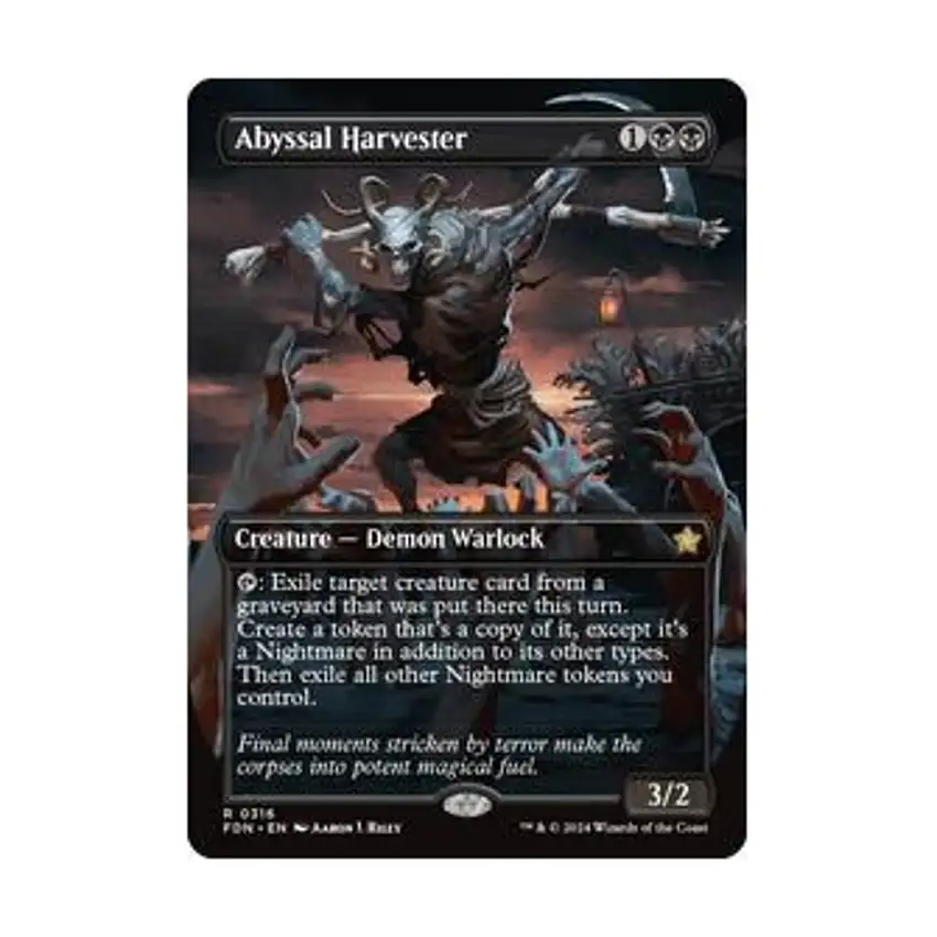 Abyssal Harvester (Borderless) (R) (Foil)