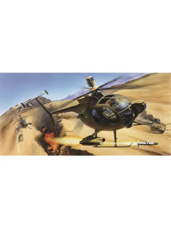 Academy 12250 Hughes 500D TOW Defender 1/48 Scale Plastic Model Kit