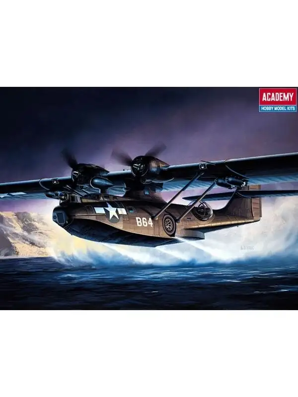 Academy 12487 Consolidated PBY-5A 'Black Cat' 1/72 Scale Plastic Model Kit