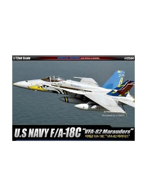 Academy 12534 F/A-18C Hornet VFA-82 'Marauders' 1/72 Scale Plastic Model Kit