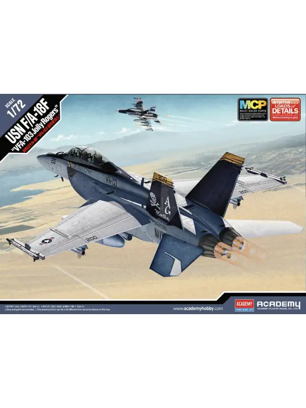Academy 12535 F/A-18F Super Hornet VFA-103 'Jolly Rogers' 1/72 Scale Model Kit