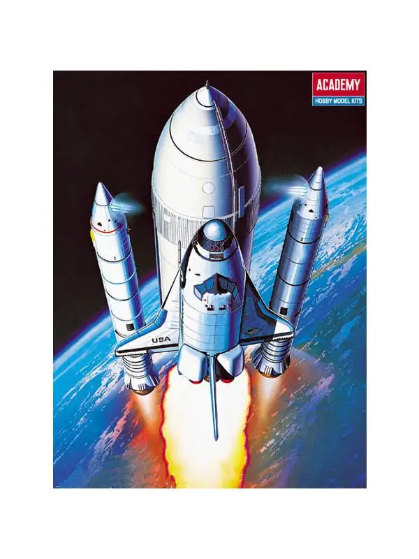 Academy 12707 Space Shuttle With Booster 1/288 Scale Plastic Model Kit