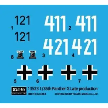 Academy 1/35 13523 1/35 Pz.Kpfw.V Panther G "Ver.Last"
