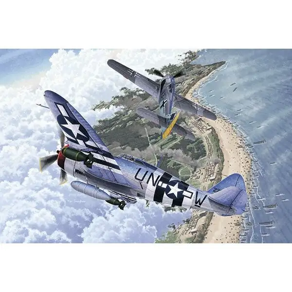 Academy 1/72 12513 P-47D & Fw190A-8 (2 In 1) - 70Th Anniversary Of Normandy Invasion