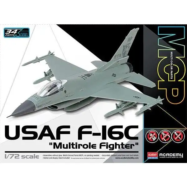 Academy 1/72 12541 F-16C Usaf "Multirole Fighter" Mcp