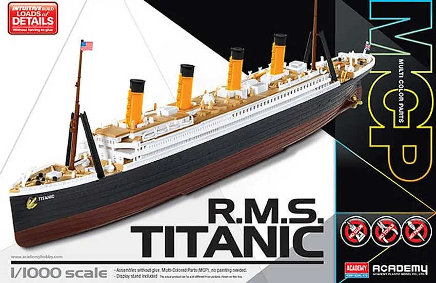 RMS Titanic Ocean Liner (Snap) 1/1000 Academy