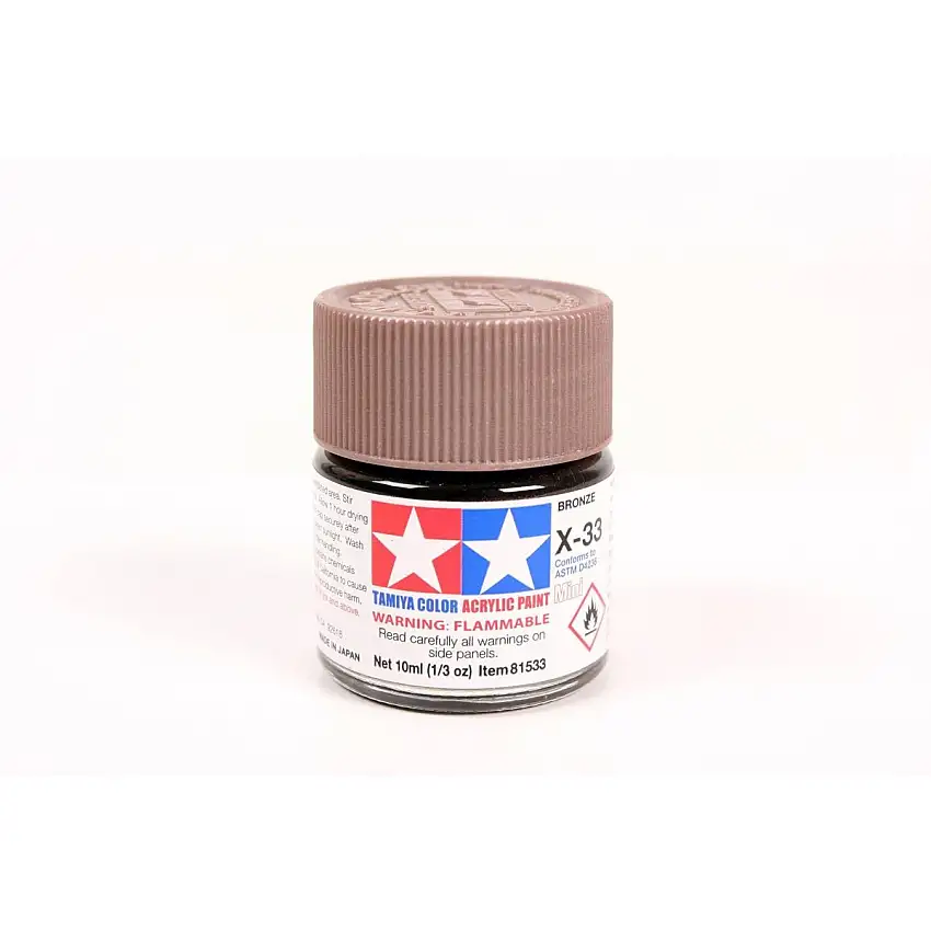 Acrylic Mini X-33 Bronze 10Ml Bottle / Tamiya USA