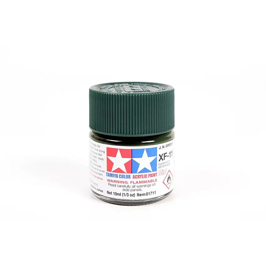 Acrylic Mini Xf-11 J.N. Green 10Ml Bottle / Tamiya USA