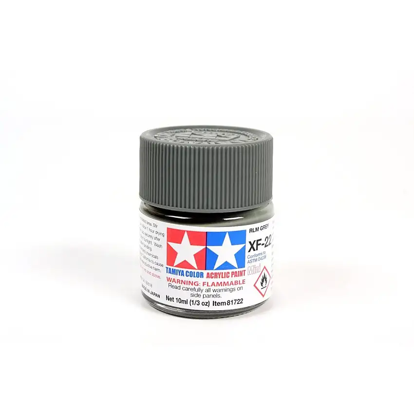 Acrylic Mini Xf-22 Rlm Gray 10Ml Bottle / Tamiya USA