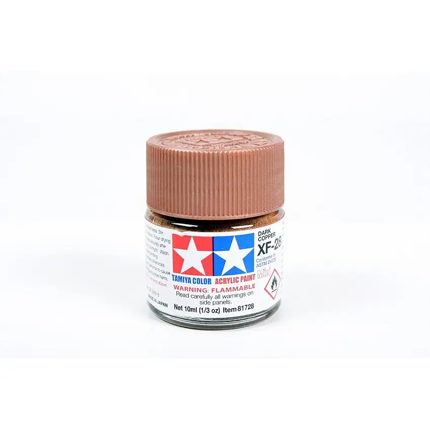 Acrylic Mini Xf-28 Dark Copper 10Ml Bottle / Tamiya USA