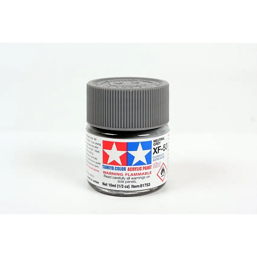 Acrylic Mini Xf-53Neutral Gray 10Ml Bottle / Tamiya USA