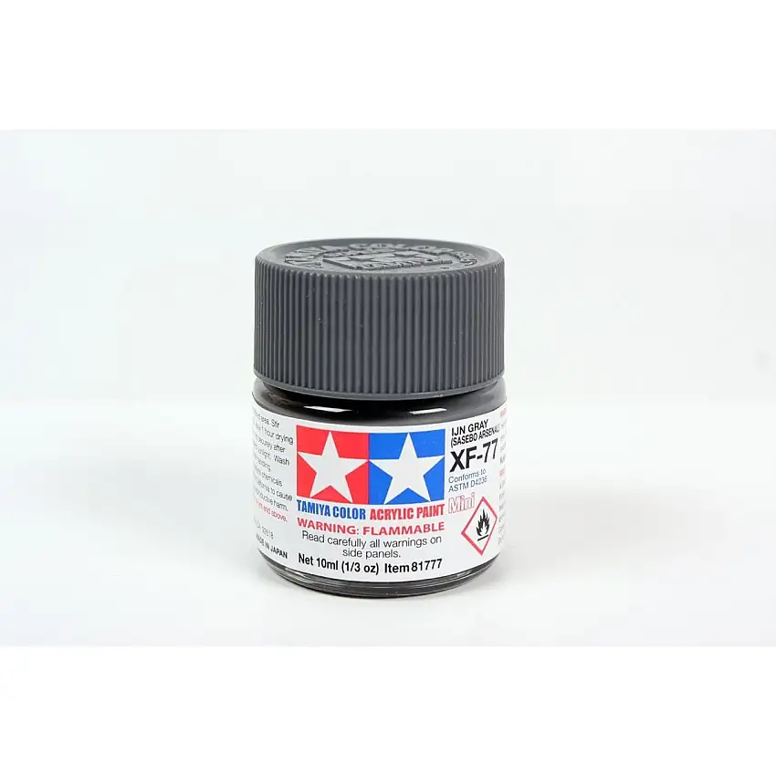 Acrylic Mini Xf-77 Ijn Grey 10Ml Bottle Sasebo Arsenal / Tamiya USA