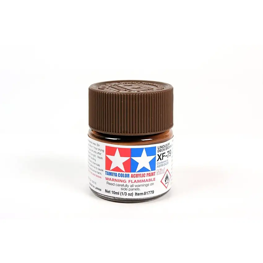 Acrylic Mini Xf-79 Deck Brown 10Ml Bottle Lin. Deck Brown / Tamiya USA