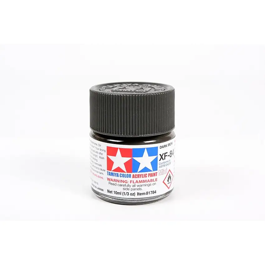 Acrylic Mini Xf-84 Dark Iron 10Ml Bottle / Tamiya USA