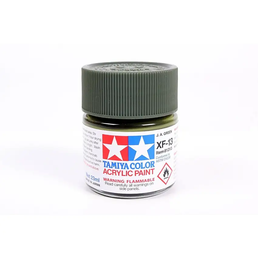 Acrylic Xf-13 J.A. Green 23Ml Bottle / Tamiya USA