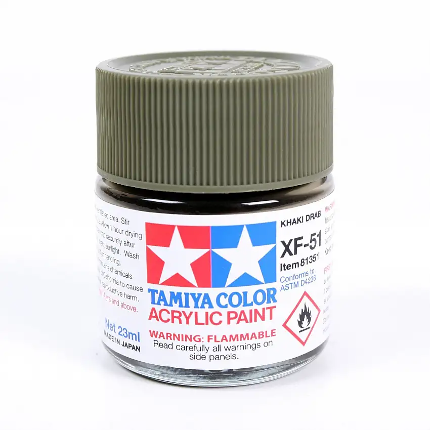 Acrylic Xf-51 Khaki Drab 23Ml Bottle / Tamiya USA