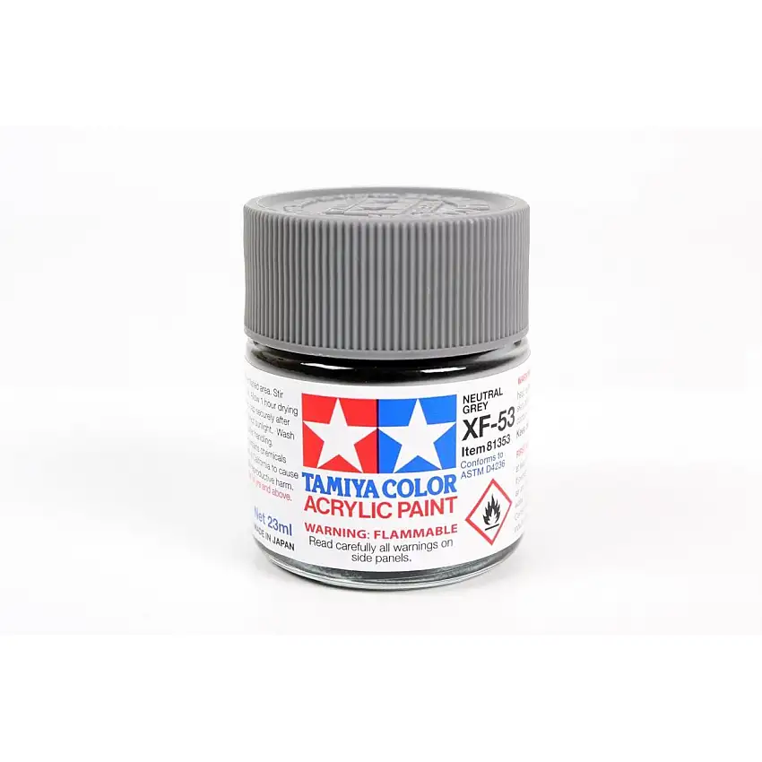 Acrylic Xf-53 Neutral Gray 23Ml Bottle / Tamiya USA