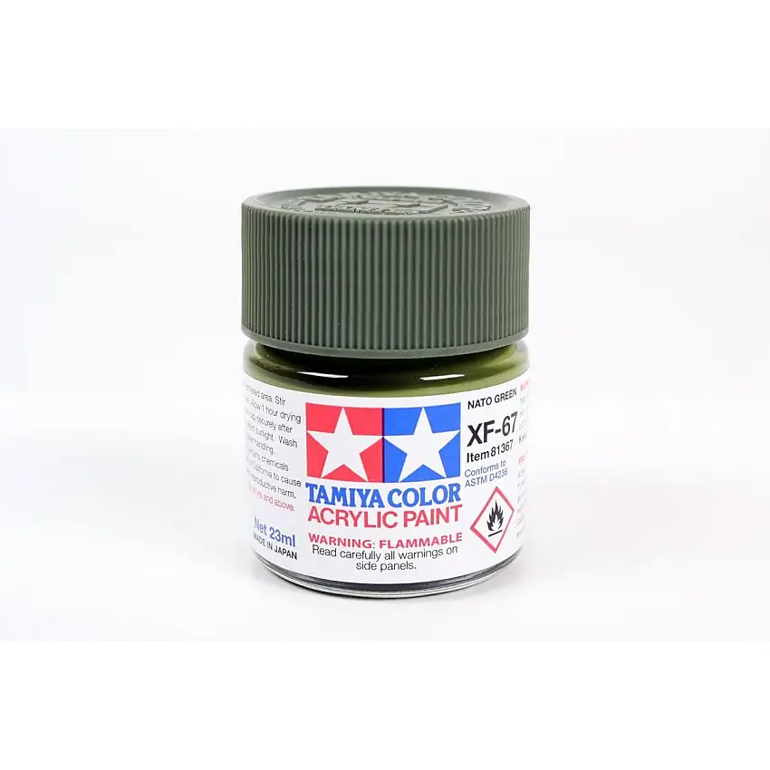 Acrylic Xf-67 Nato Green 23Ml Bottle / Tamiya USA