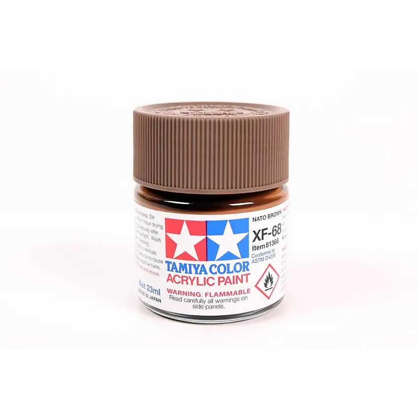 Acrylic Xf-68 Nato Brown 23Ml Bottle / Tamiya USA