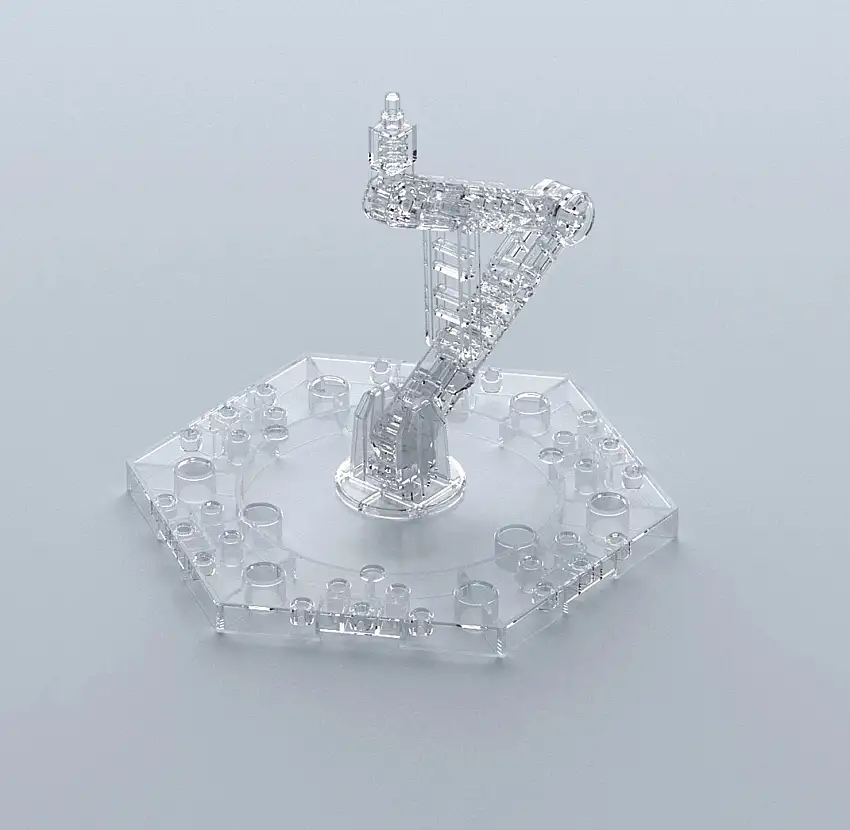 Action Base 5 Display Stand (1/144 & 1/100 Scale) - Clear