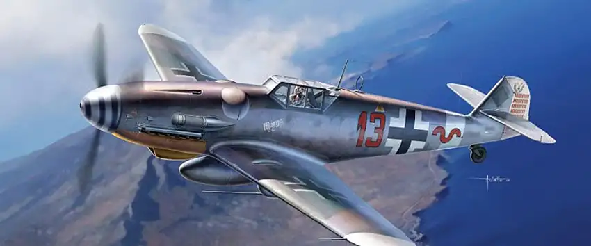 WWII Messerschmitt Bf 109G-6/G-2 JG27 Luftwaffe Fighter 1/48 Academy