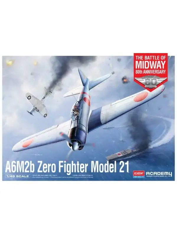 Academy 12352 A6M2B Zero Model 21 'Battle of Midway' 1/48 Scale Model Kit