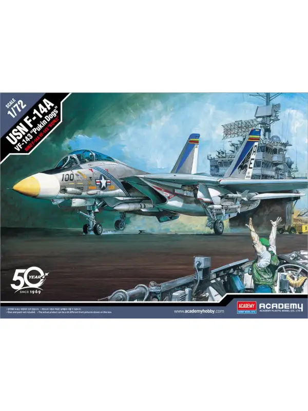 Academy 12563 Grumman F-14A US Navy VF-143 1/72 Scale Plastic Model Kit