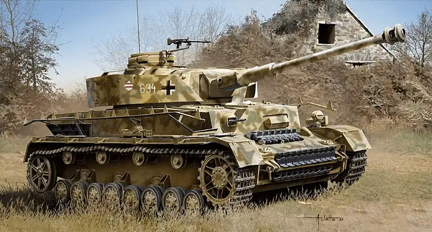 German PzKpfw IV Ausf H Tank 1/72 Academy