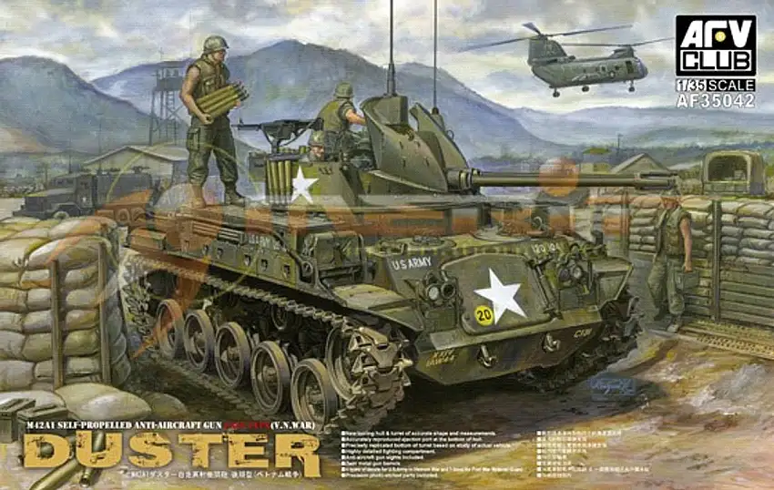 M42A1 Duster Late Type Self-Propelled Anti-Aircraft Gun Vietnam War 1/35 AFV Club (AFV35042)