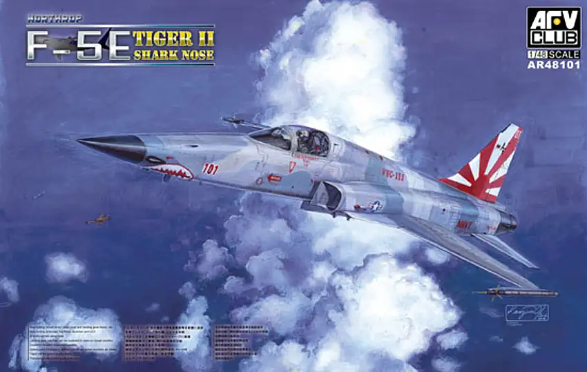 F-5E/F-5N Tiger II Shark Nose USN Fighter 1/48 AFV Club