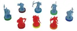 AGSWOTR023 Ares Games War of the Ring: Colored Plastic Rings - Core Set