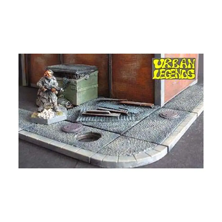 6cm Textured Footpath w/Manhole